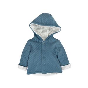 Baby Blue Quilted Kimono Coat